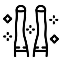 Abstract salt and pepper shakers icon vector