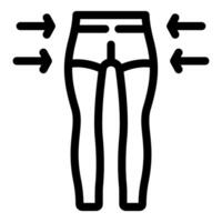 Weight loss icon with slimming pants concept vector