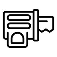Black and white megaphone icon illustration vector