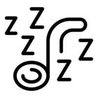 dormir sonido icono ilustración vector