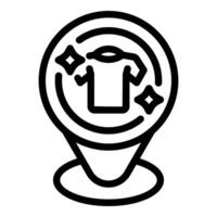 Laundry service icon with tshirt and clean sparkles vector