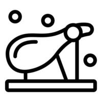 Flat design icon of a newton's cradle vector