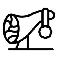 Vintage megaphone line icon illustration vector