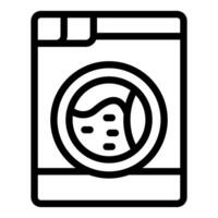 Icon of a frontloading washing machine vector