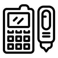 Clipboard and pen icon illustration vector