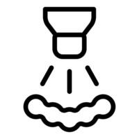 Black and white line art of a saltshaker vector