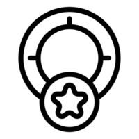 Baby pacifier line icon design vector