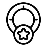 Baby pacifier line icon design vector