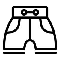 illustration of black and white shorts icon vector