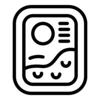 Abstract company logo with circle and waves vector