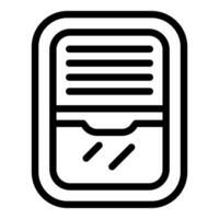 Simple line icon of air conditioner vector