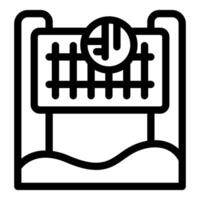 Abstract clock and calendar icon vector