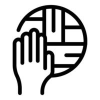 Global unity and peace icon vector