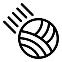 Volleyball icon with motion lines vector