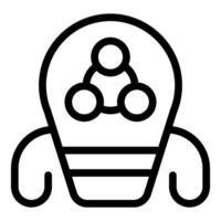 Graphic icon of a car seat with child icon vector