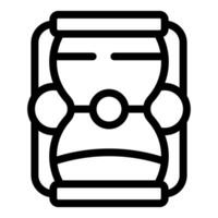 Car safety seat icon illustration vector