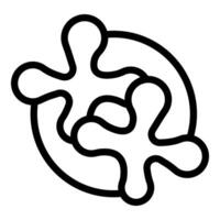 Abstract yin yang symbol design vector