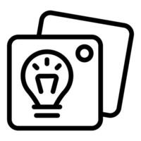Abstract light bulb icon design vector
