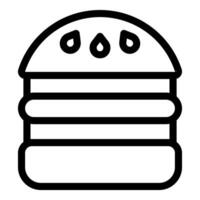 illustration of a simple burger icon vector