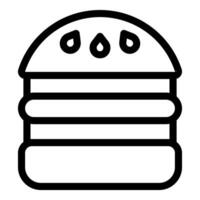 ilustración de un sencillo hamburguesa icono vector