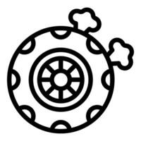 illustration of a simple shield design vector