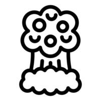 Black and white drawing of a tree vector