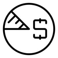 icon of math tools vector