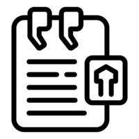 Task checklist icon with pinned notes vector