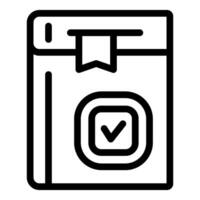 icon of checklist clipboard with check mark vector