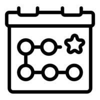 Calendar icon with event highlight vector