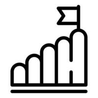 Success and progress concept icon vector