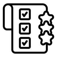 Checklist icon with success marks vector