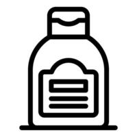 ilustración de blanco medicina botella icono vector