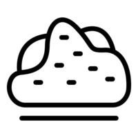 Handdrawn style illustration of cloud vector