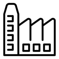 Modern factory line icon illustration vector