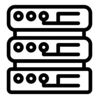 illustration of server racks icon vector