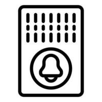 icon of a notification bell on a smartphone screen vector