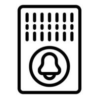 icono de un notificación campana en un teléfono inteligente pantalla vector