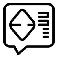 Digital technology concept icon with diamond shape vector