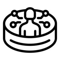 Artificial intelligence and automation icon vector