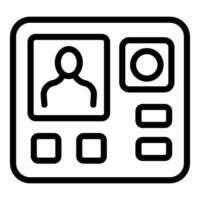 Simplistic social media interface icon vector