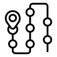 Abstract route and location icons design vector