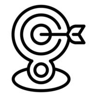 Web camera with target icon vector