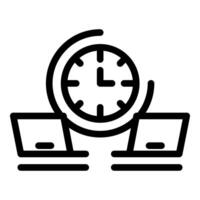 Time management and productivity icon vector