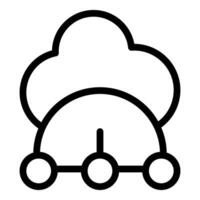 Cloud computing icon illustration vector