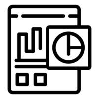 Modern analytics dashboard icon design vector