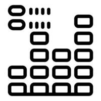 Black and white abstract geometric pattern vector