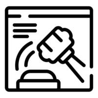 Podcast microphone and computer icon vector