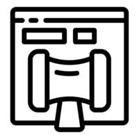 Website ui icon with speech bubble vector