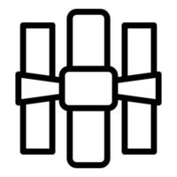 Black and white geometric abstract icon vector
